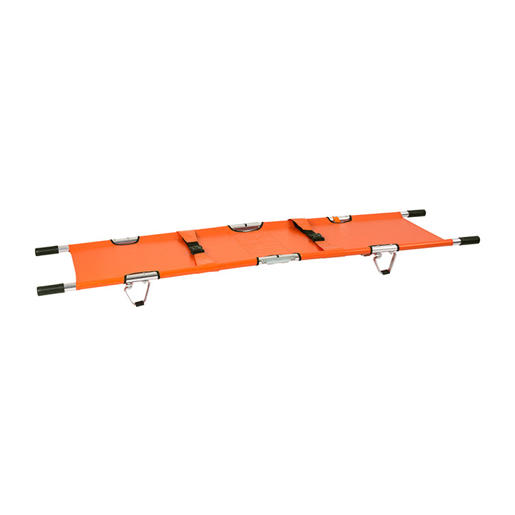 Aluminum Alloy Material Two Folding Stretcher for Emergency 
