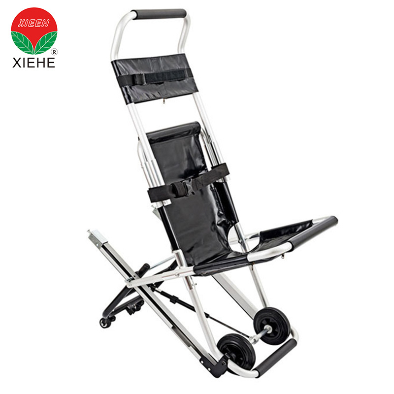 Ambulance Adjustable Patient Stair Stretcher with Four Wheels