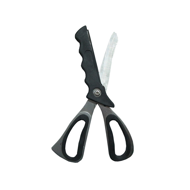 Outdoor Sports Multifunctional Camping Emergency Scissors Metal Medical Shears with Strap Cutter and Glass Breaker