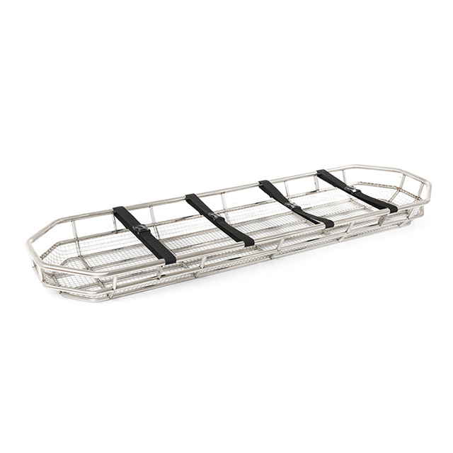 Stainless Basket Stretcher with Straps for Emergency
