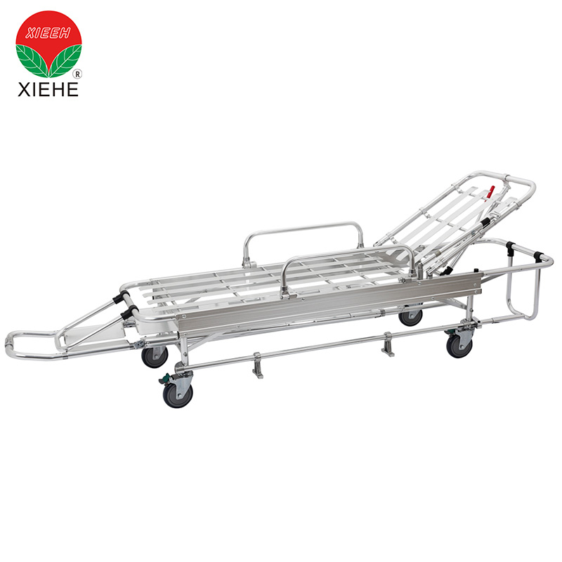 Wheeled Patient Transfer Emergency Ambulance Stretcher Positions Lift